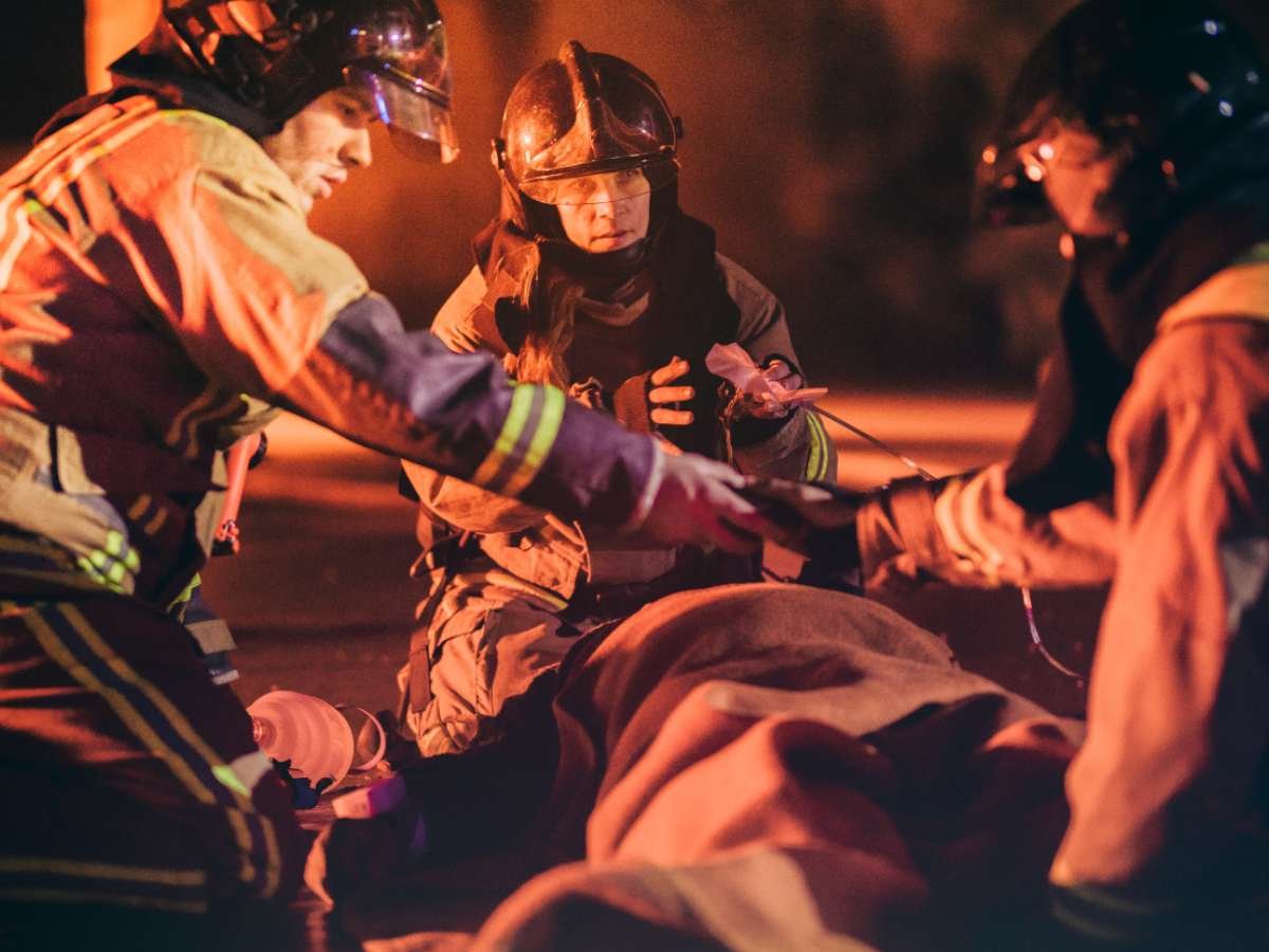 Learning firefighter down CPR saves lives