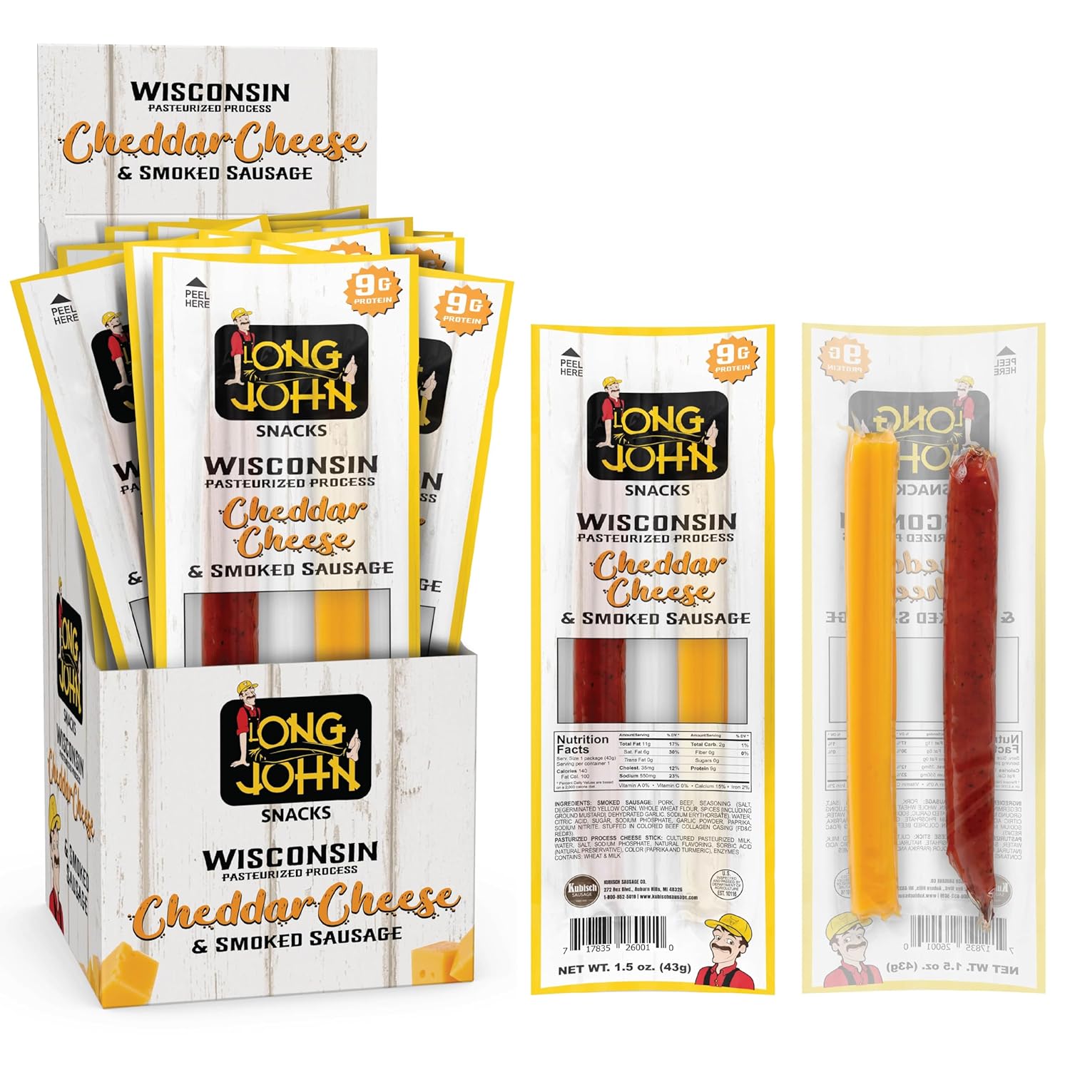 Long John Snacks Meat and Cheese Sticks